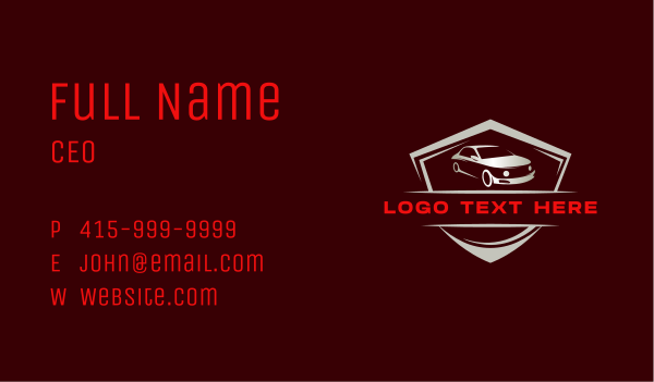 Automotive Car Mechanic Business Card Design Image Preview