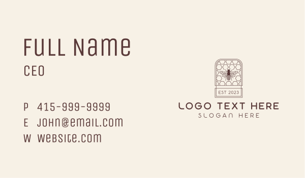 Honey Bee Hive Business Card Design Image Preview