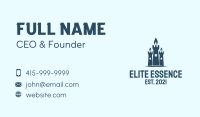 Blue Castle Candle  Business Card Image Preview