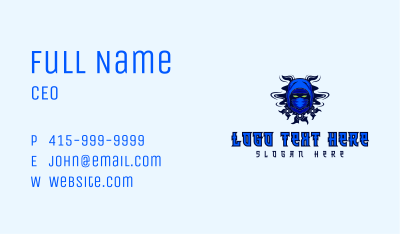 Ninja Fighter Gaming Business Card Image Preview