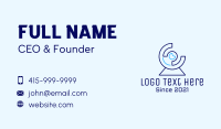Digital Blue Webcam Business Card Design