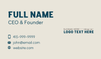 Sound Wave Wordmark Business Card Image Preview