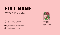 Wild Peony Flower Business Card Image Preview