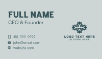 Wrench Tool Cogwheel Business Card Design