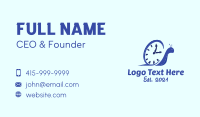 Blue Snail Clock Business Card Design