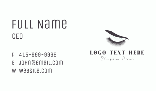 Beauty Eyelash Extension Business Card Design Image Preview