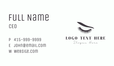 Beauty Eyelash Extension Business Card Image Preview