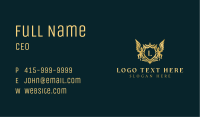 Elegant Pegasus Crest Lettermark Business Card Image Preview