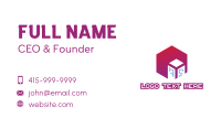 Gradient Polygon Building Business Card Image Preview