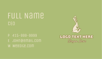 Easter Rabbit Egg Minimalist Business Card Image Preview