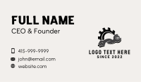 Cog Mechanical Wrench Business Card Image Preview
