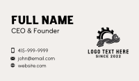 Cog Mechanical Wrench Business Card Preview