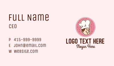 Cute Baker Chef  Business Card Image Preview