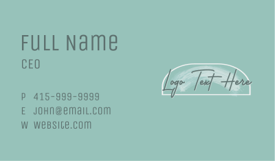 Business Fashion Wordmark Business Card Image Preview