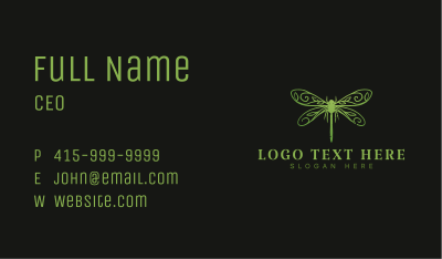 Dragonfly Insect Wings Business Card Image Preview