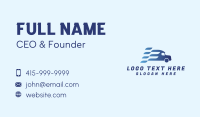 Fast Logistic Truck   Business Card Image Preview