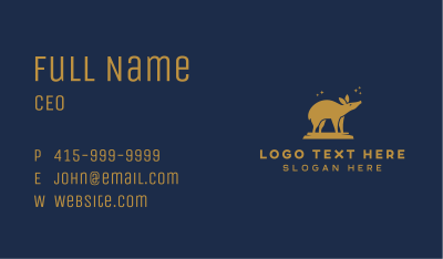 Wild Animal Tapir Business Card Image Preview