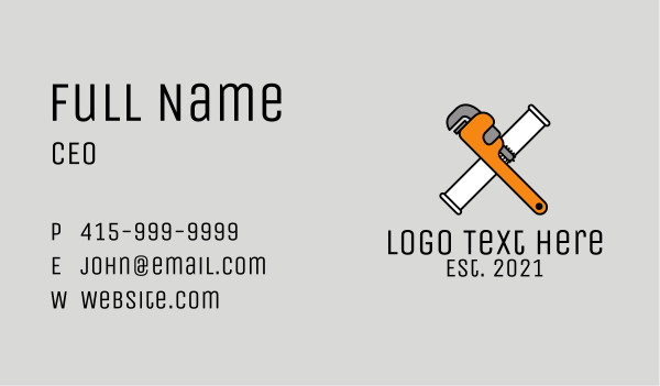 Wrench Handyman Tool  Business Card Design Image Preview