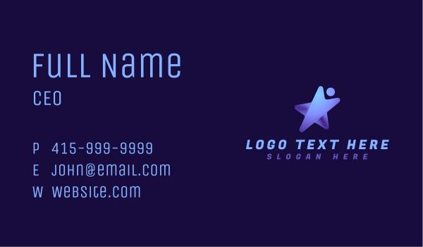 Star Human Leadership Business Card Design Image Preview