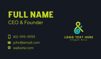 Green Ampersand Firm Business Card Design