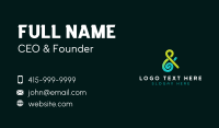 Green Ampersand Firm Business Card Preview