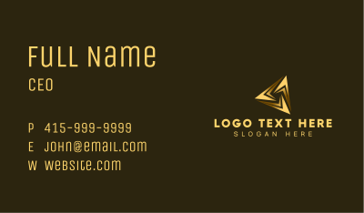 Triangle Agency Professional Business Card Image Preview