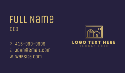 Residential Frame House Business Card Image Preview