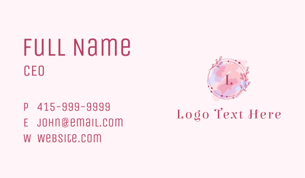 Feminine Art Designer Business Card Design Image Preview
