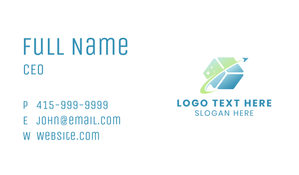 Plane Logistic Box Business Card Design Image Preview