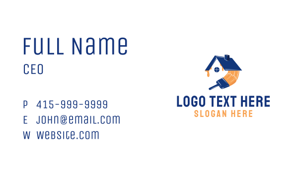 House Roof Painting Business Card Design Image Preview