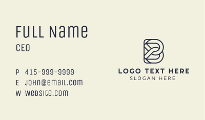 Modern Generic Letter B Business Card Image Preview