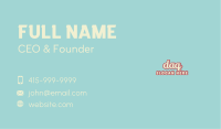Vintage Retro Classic Wordmark Business Card Image Preview
