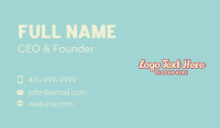 Vintage Retro Classic Wordmark Business Card Image Preview