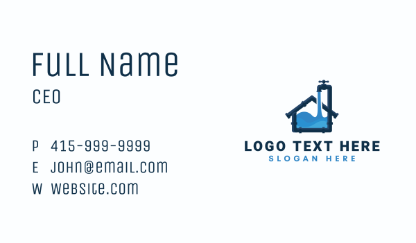 Faucet House Plumbing Business Card Design Image Preview