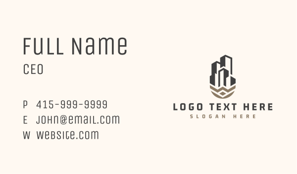 Urban City Building Business Card Design Image Preview