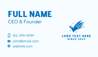 Clean Hand Sanitizer Check Business Card Design