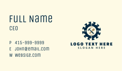 Handyman Circular Saw Business Card Image Preview