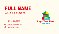 Preschool Block House Business Card Image Preview