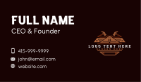 Woodwork Hammer Carpentry Business Card Image Preview