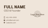 Botanical Aesthetic Wordmark Business Card Image Preview