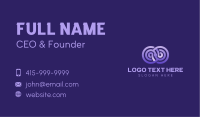 Violet Gradient Infinity Business Card Image Preview