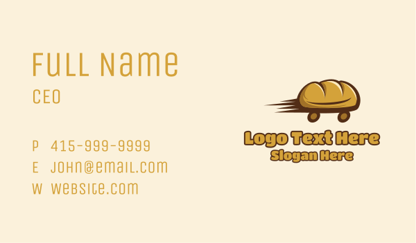 Fresh Bread Delivery  Business Card Design Image Preview