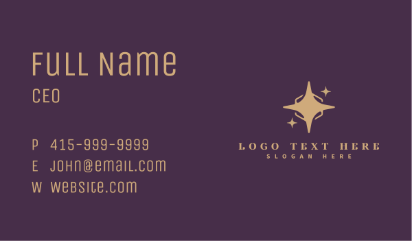 Cosmic Star Business Business Card Design Image Preview