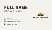 Roadie Shipment Trucking Business Card Preview