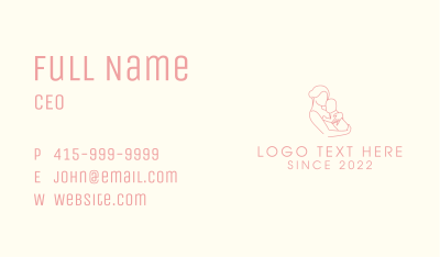 Maternity Breastfeeding Newborn Business Card Image Preview