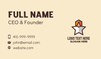 Hexagon Star Medal Business Card Design