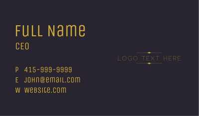 Minimalist Simple Wordmark Business Card Image Preview