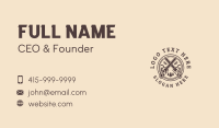 Wood Chainsaw  Emblem Business Card Image Preview