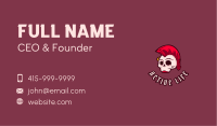 Mohawk Punk Skull Business Card Design