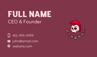 Mohawk Punk Skull Business Card Image Preview